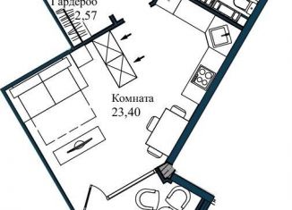 Продаю однокомнатную квартиру, 41.5 м2, Севастополь, улица Лётчиков, 10