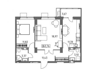 Продажа 2-ком. квартиры, 63.8 м2, Волгоград, Гомельская улица, 9