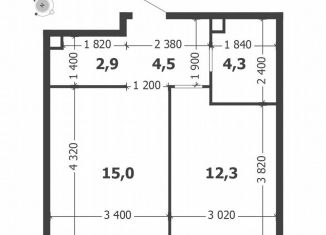 Продаю 1-комнатную квартиру, 39 м2, Москва, 3-я очередь, к6, Даниловский район