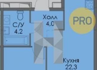 Продажа 1-комнатной квартиры, 40.8 м2, Татарстан, улица Сибгата Хакима, 60