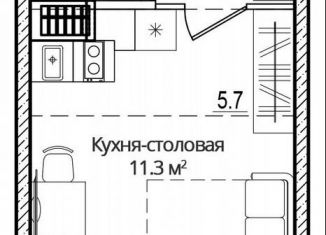 Продам квартиру студию, 27.6 м2, Псковская область, улица Дмитрия Яковлева, 6