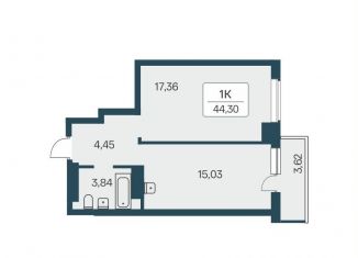 Продажа 1-комнатной квартиры, 45 м2, Новосибирск, Кировский район, улица Зорге, 229/3