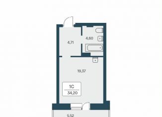 Продажа квартиры студии, 35 м2, Новосибирск, улица Зорге, 229/2