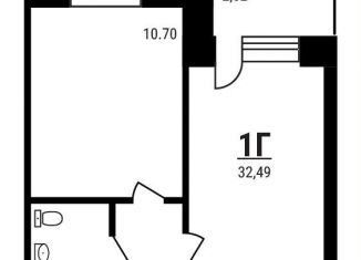 Продается 1-ком. квартира, 32.5 м2, рабочий посёлок Тучково, микрорайон Дружный, 14