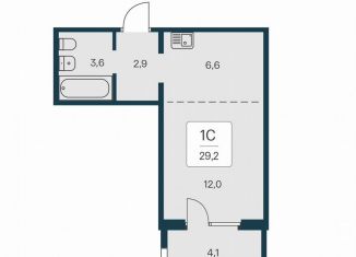 Продается квартира студия, 29.2 м2, Новосибирск, Игарская улица, 6, Калининский район